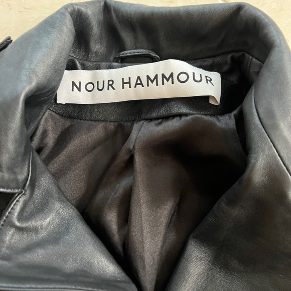 NOUR HAMMOUR Saturday leather jacket - Picture 10 of 10